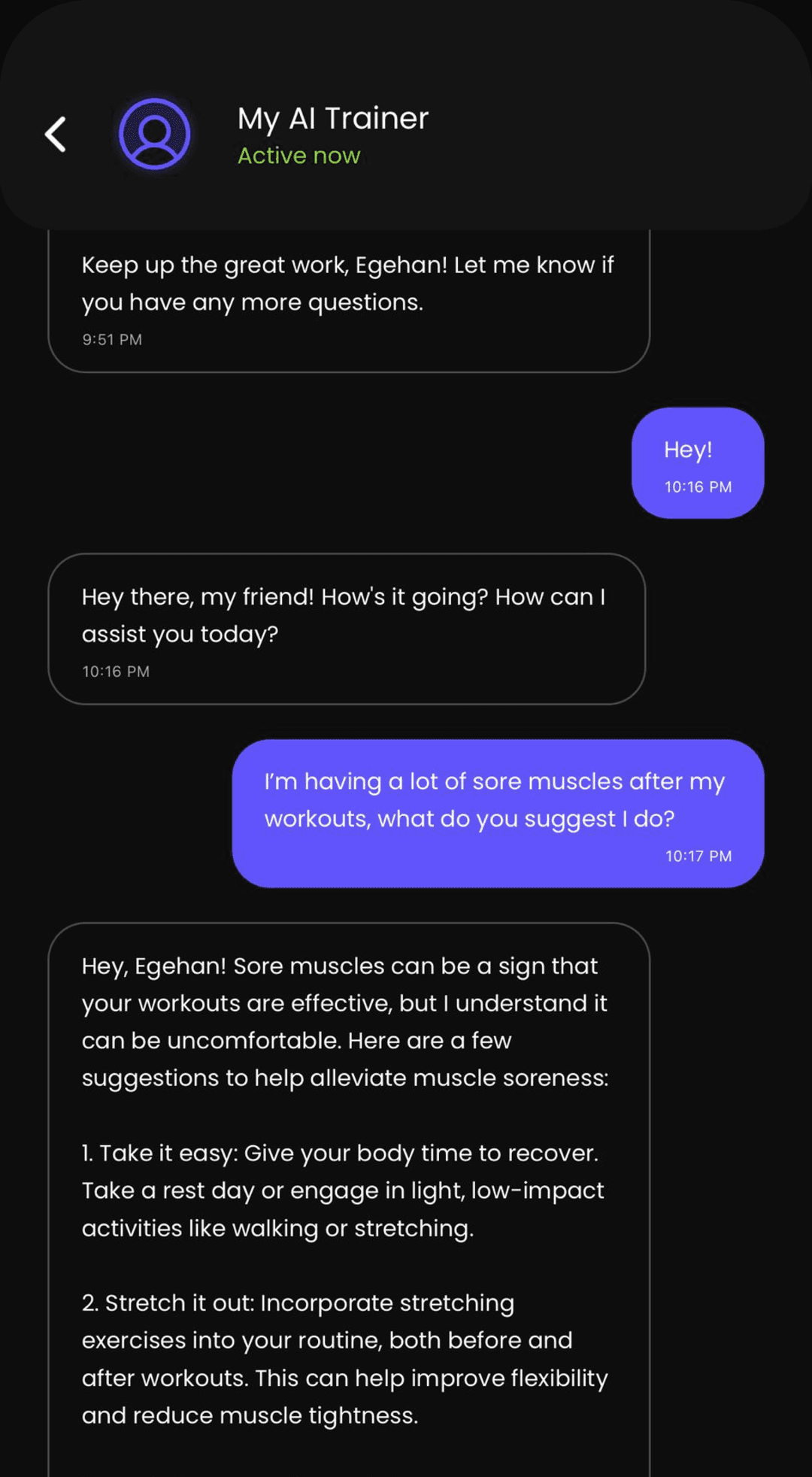 Coachify.AI — Conversational trainer experience.